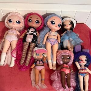NaNa Fashion Dolls with Pink and Blue Hair